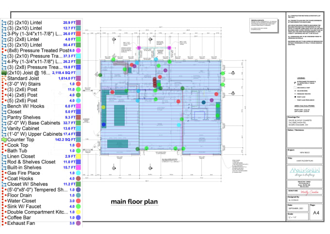 Gig Preview - Estimate for your construction bid