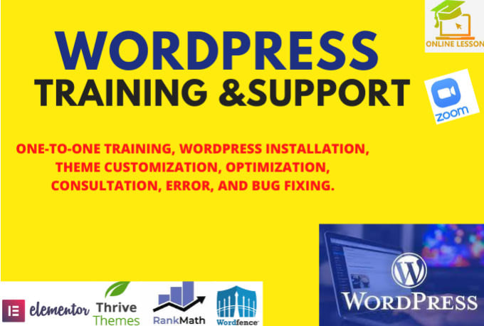 Gig Preview - Be your wordpress trainer, helper, tutor, coach