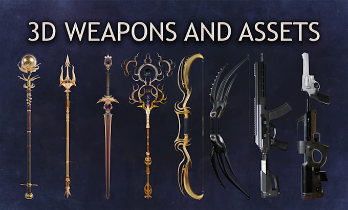 Bestseller - design 3d weapons and assets