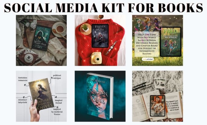 Gig Preview - Create the perfect social media kit for your book