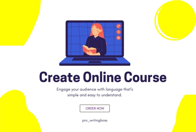 Gig Preview - Create online course and lesson with course curriculum assessment and workbook