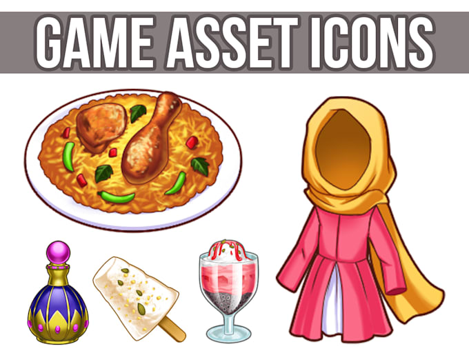 Bestseller - make game items, isometric items, buildings, icons