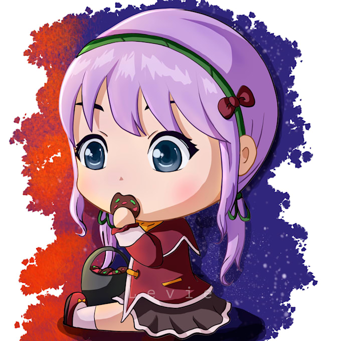 Gig Preview - Draw chibi anime fanart for icon, avatar, mascot, twitch