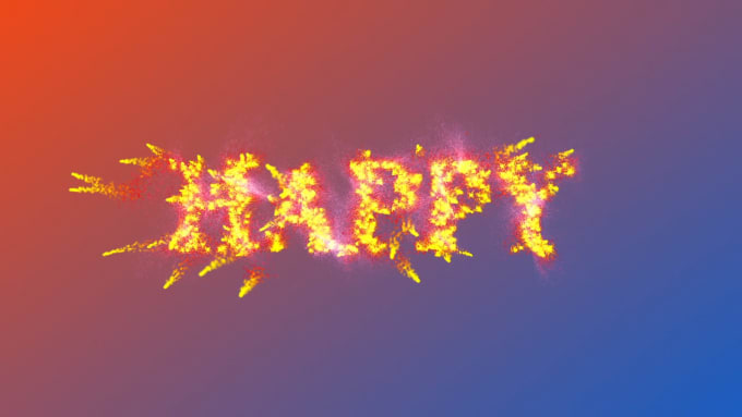 Gig Preview - Create firework new year text animation