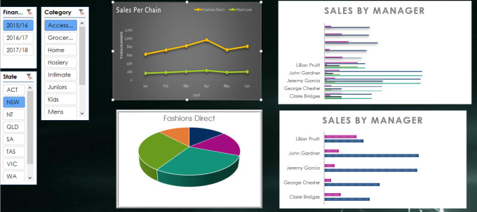 Gig Preview - Create interactive excel dashboards