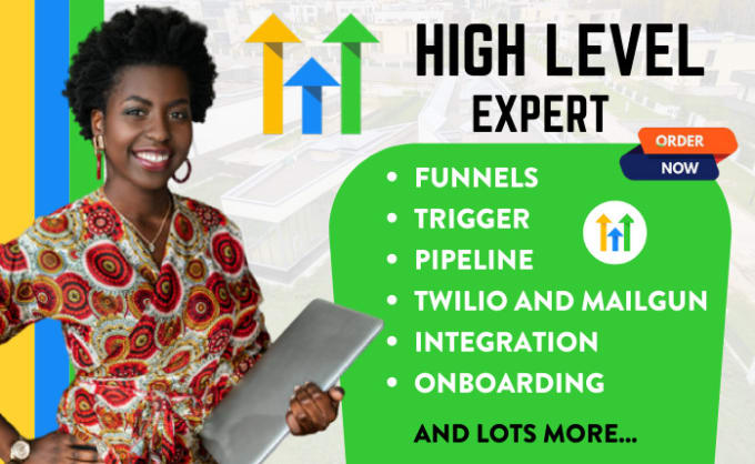 Gig Preview - Gohighlevel go high level sales funnels, go high level landing page website