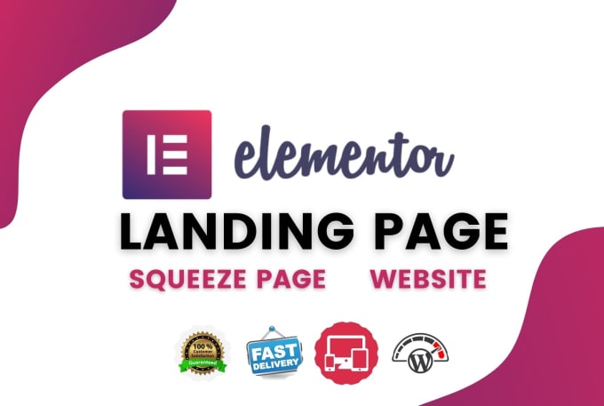 Gig Preview - Design wordpress landing page,squeeze page,home page by elementor pro