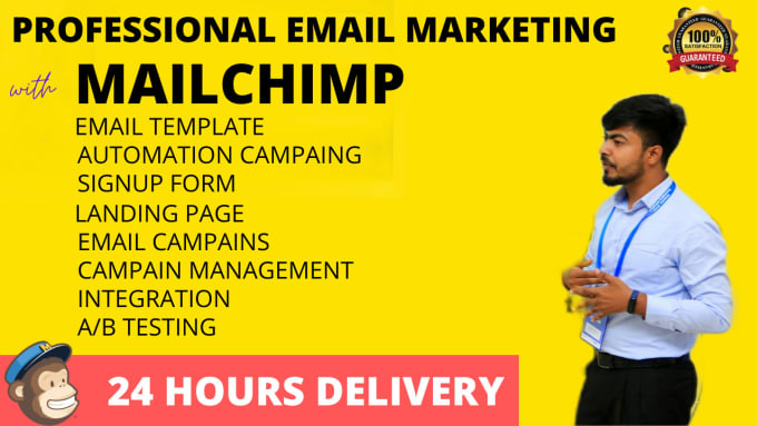 Gig Preview - Do professional mailchimp email marketing newsletter campaign