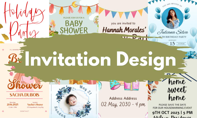 Gig Preview - Design personalized birthday invitation cards