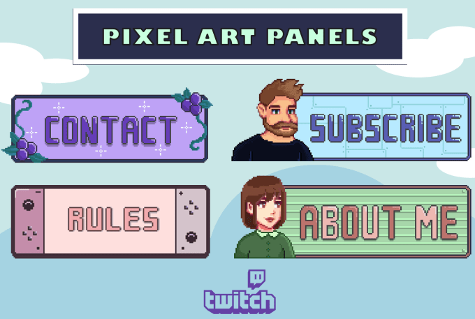 Gig Preview - Create a pixel art panel for your stream