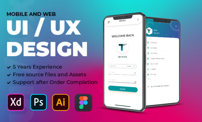 Gig Preview - Expert uiux design services for web, apps, or dashboards