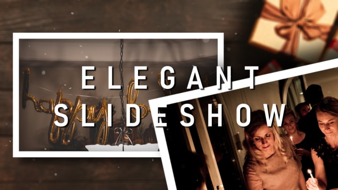 Gig Preview - Create an elegant slideshow video in less than 24 hours