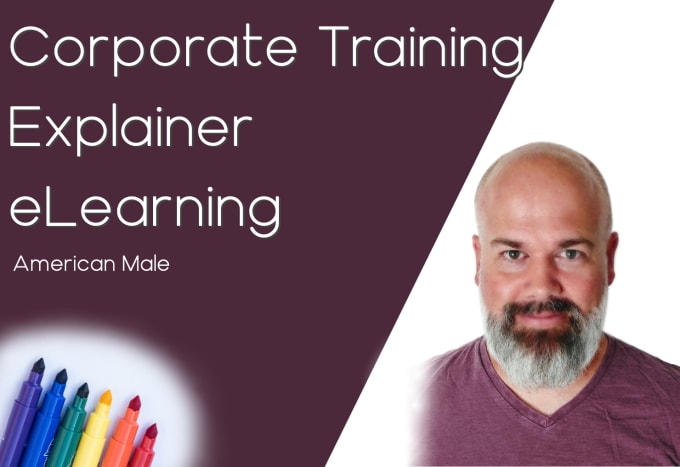 Gig Preview - Be your american male elearning training voice over narrator