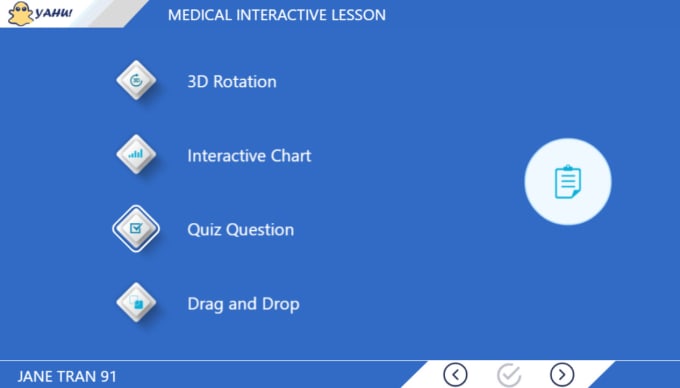 Gig Preview - Design interactive lessons on articulate storyline