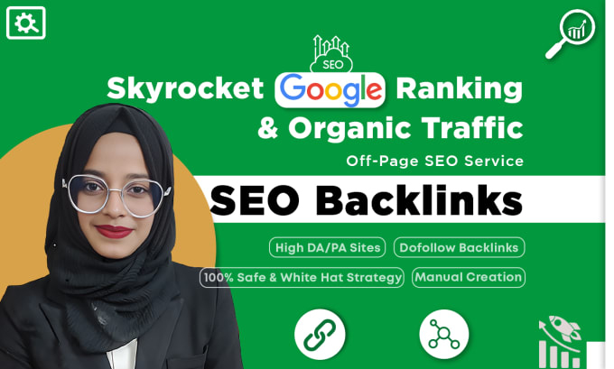 Gig Preview - White hat high da dofollow backlinks for monthly SEO service