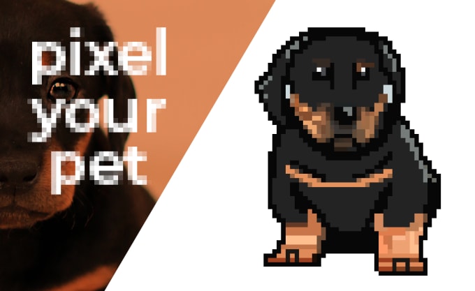 Gig Preview - Draw your pet or anything in pixel art