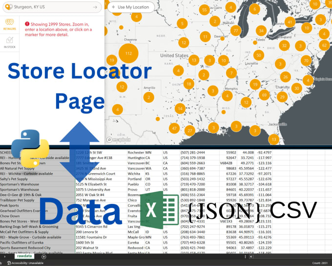 Gig Preview - Scrape any online map for address data