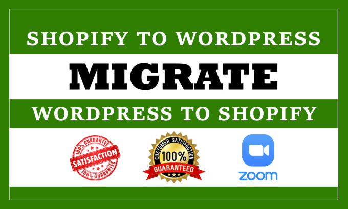 Gig Preview - Migrate shopify to wordpress and duplicate website