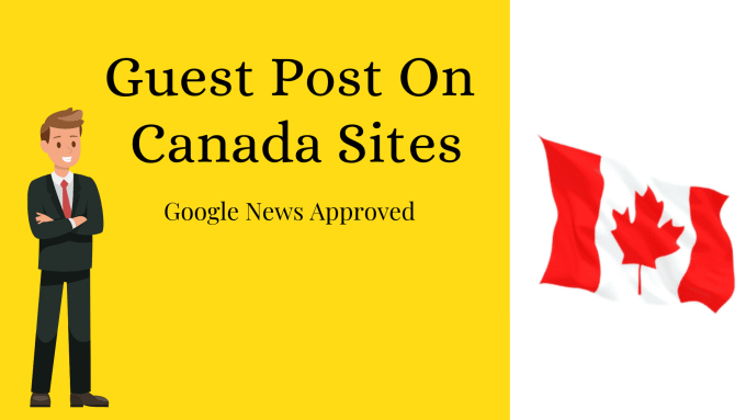 Gig Preview - Provide guest post on canadian sites