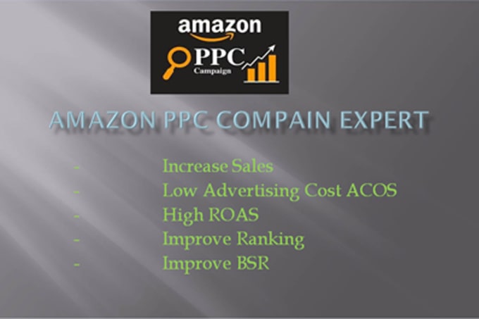 Gig Preview - Be your PPC compaign manager for amazon fba ads