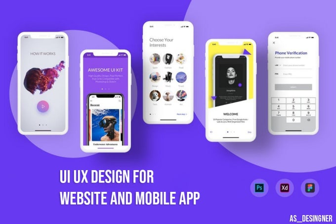 Bestseller - do mobile app UI UX design and website UI UX design in figma