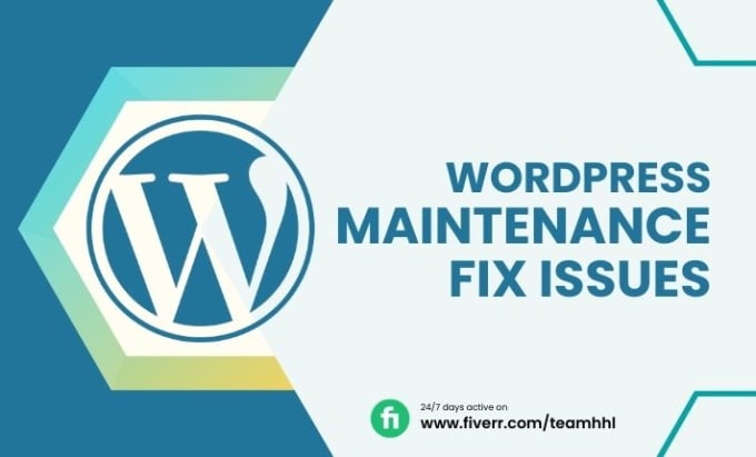 Gig Preview - Provide website maintenance service, fix any issues on wordpress