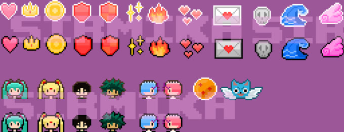 Gig Preview - Create pixel art icons