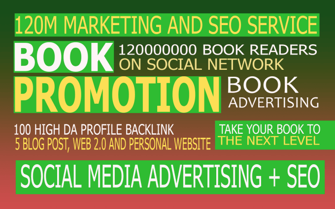 Gig Preview - Do your book promotion on social networks targeting book readers