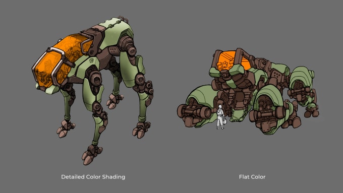 Gig Preview - Design a vehicle or mech for your game, comic, or movie