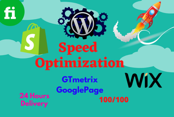 Gig Preview - Speed up wix shopify wordpress website score on gtmetrix and pagespeed insights