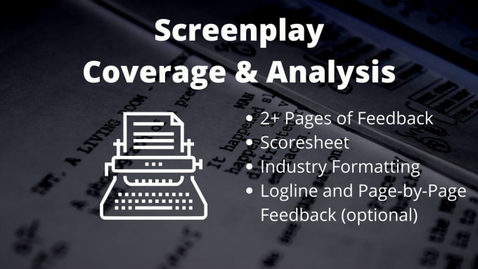 Bestseller - provide professional screenplay coverage for your script