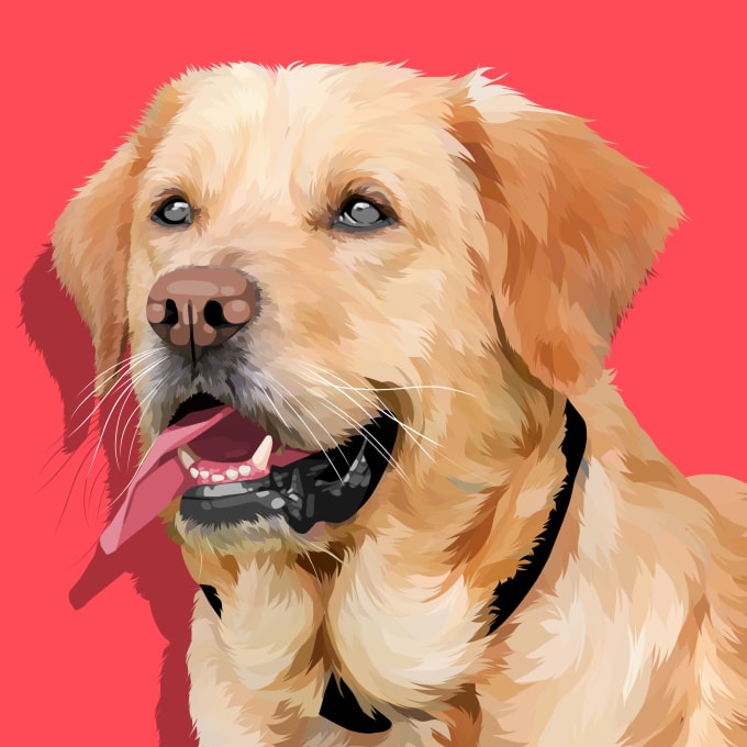 Gig Preview - Draw vector art for pet in 24 hours