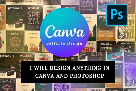 Gig Preview - Design flyer, poster, banner, social media post ebook in canva and photoshop