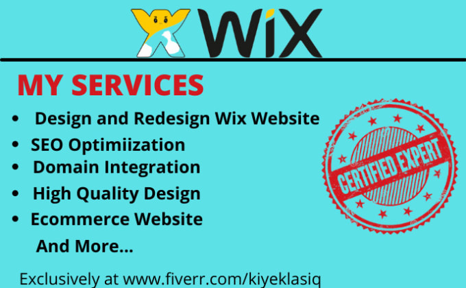 Gig Preview - Fix,design, and redesign wix website, wix ecommerce, wix landing page, wix form