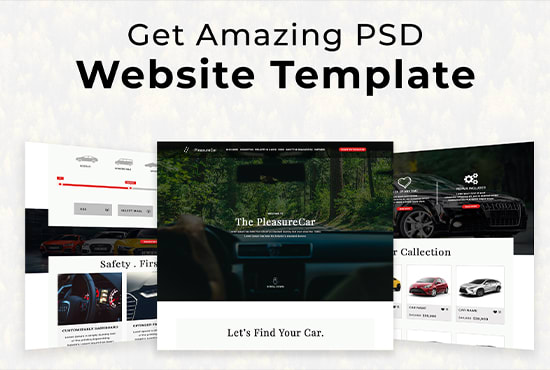 Gig Preview - Design creative PSD landing page or website template