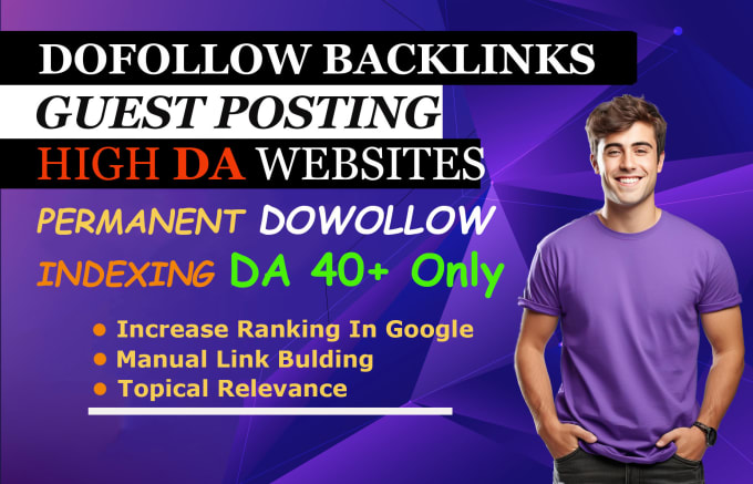 Gig Preview - Create permanent dofollow backlinks on high da websites