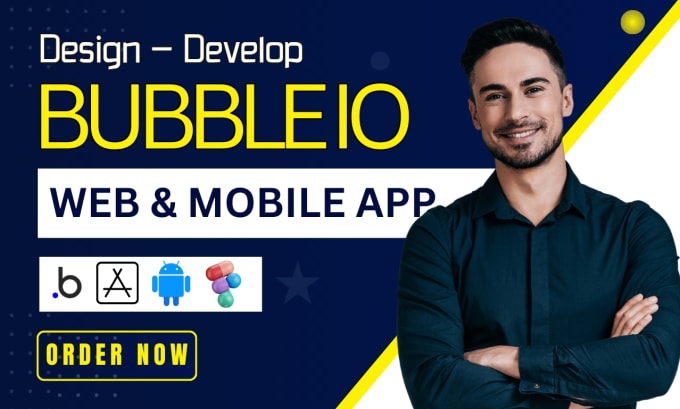 Gig Preview - Develop bubble app bubble website CRM saas mvp on bubble io and passion io app