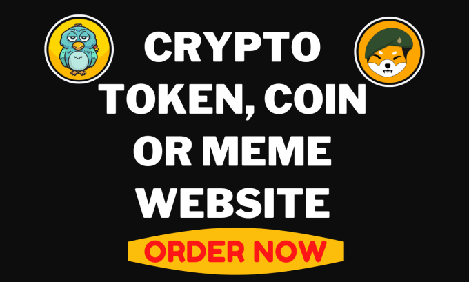 Bestseller - create a responsive crypto token, coin or meme website