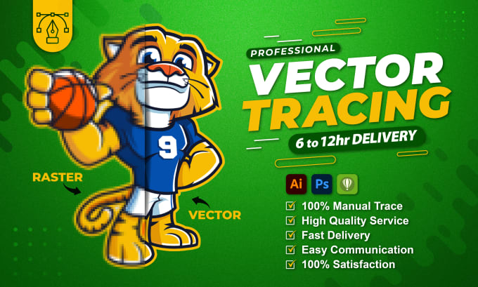 Gig Preview - Do vector tracing, edit, redraw your logo, convert image to vector