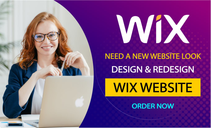 Gig Preview - Create wix website design, redesign a business wix website or wix online store