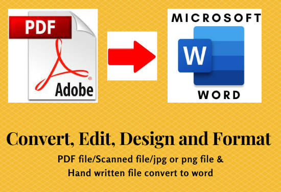 Gig Preview - Convert pdf to word