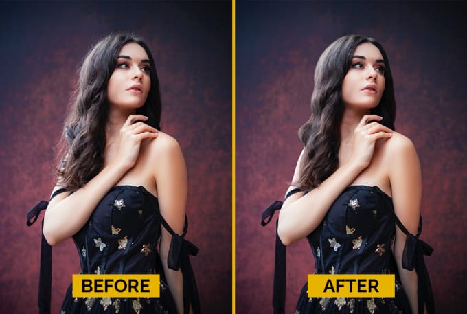 Gig Preview - Remove hair flyaway, extend hair and hair retouch in photoshop