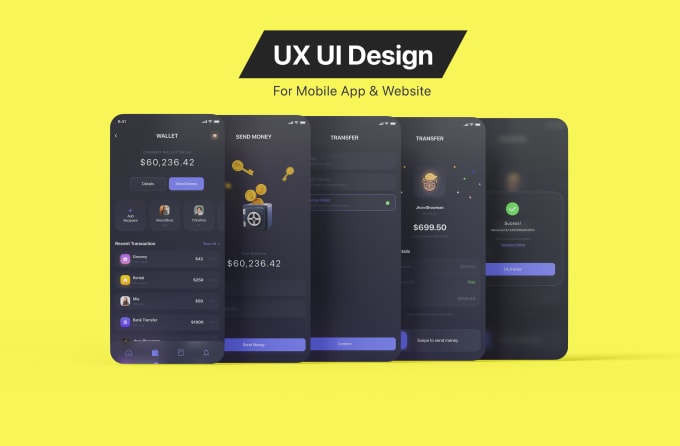 Gig Preview - Create mobile app ui ux design in figma, xd or sketch