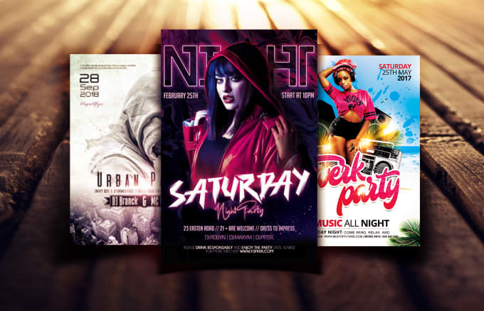 Gig Preview - Design concert, dj, birthday, nightclub party flyer, and poster