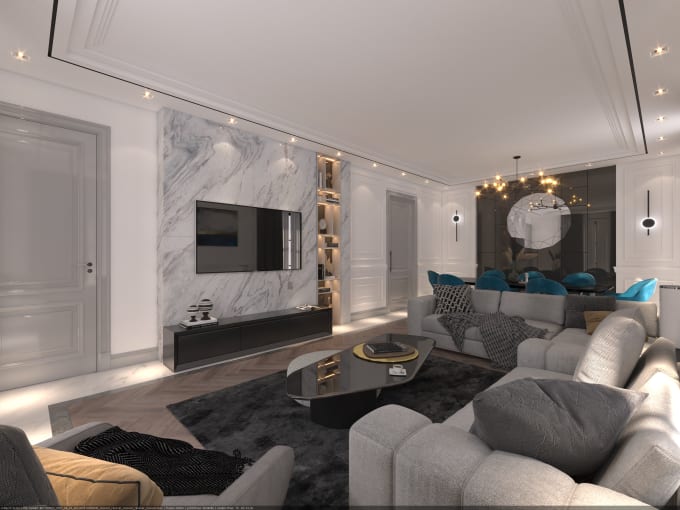 Gig Preview - Create amazing 3d renderings and interior designs for you