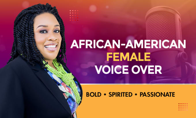 Gig Preview - Record an african american female voiceover