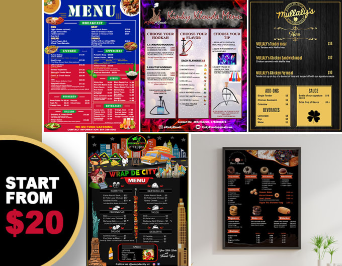 Gig Preview - Design food flyer and restaurant menu