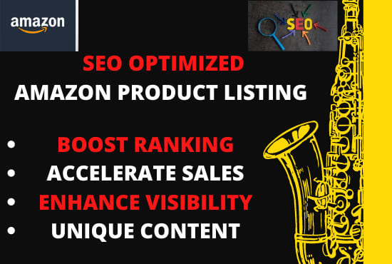 Gig Preview - Write optimized amazon listing, SEO product description fba