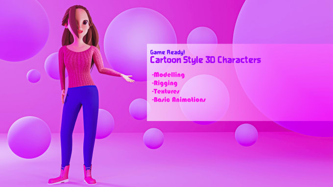 Gig Preview - Make professional 3d game ready character