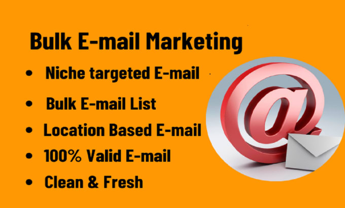 Gig Preview - Provide niche targeted bulk verified clean and fresh email list